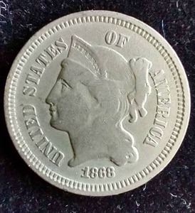 1868 3 Cent Nickel