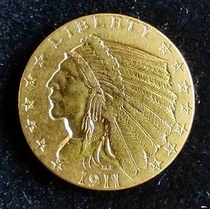 1911 $2.50 Gold Quarter Eagle