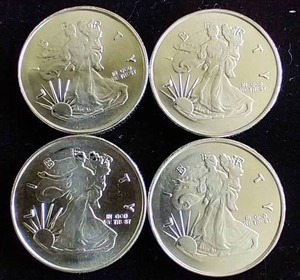 14 Oz. Silver Rounds (x4)