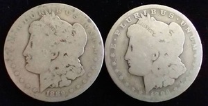 Morgan Dollar 2 Coin Lot