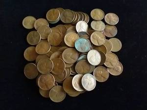 100 Unsearched Wheat Pennies