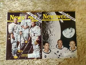 lot 17 image: Newsweek 1968 & 1969 - Apollo 8
