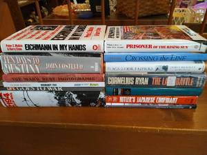 lot 37 image: Stack of WW2 Books