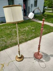 lot 48 image: Vintage Floor Lamps