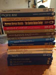lot 107 image: Stack of History Geography Books