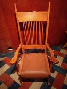 lot 115 image: Wood Rocker