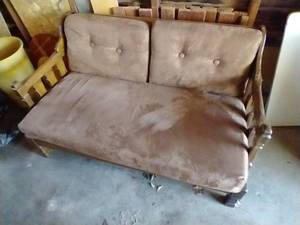 lot 146 image: Wood Frame Couch