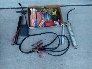 lot 168 image: Box of Misc Garage Contents