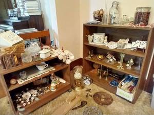 lot 211 image: Two Shelves with Contents