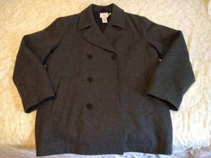 lot 287 image: Mens Grey Calvin Klein Wool & Rayon Coat