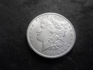 1886 O Morgan Silver Dollar