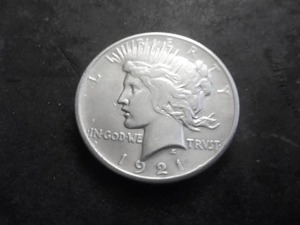 1921 Peace Silver Dollar