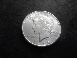 1922 S Peace Silver Dollar