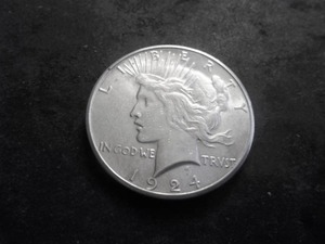 1924 S Peace Silver Dollar