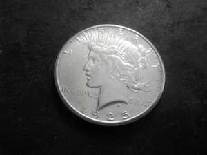 1925 S Peace Silver Dollar