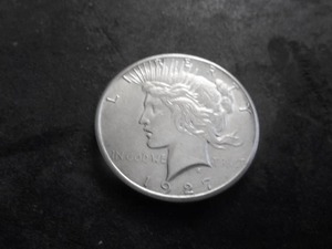 1927 Peace Silver Dollar