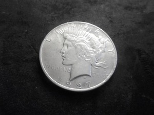 1927 D Peace Silver Dollar