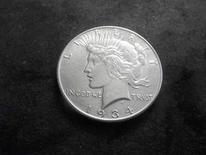 1934 Peace Silver Dollar