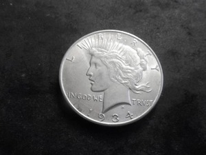 1934 D Peace Silver Dollar