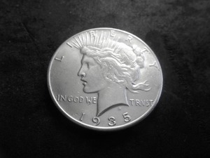 1935 Peace Silver Dollar