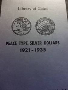 Library Of Coins Peace Dollar Collection Album 1921-1935