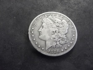 1886 O Morgan Silver Dollar