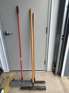 Broom and scrappers