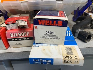 Tote of Car Parts