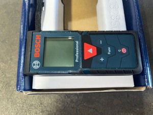 lot 1 image: Bosch BLAZE 165 ft. Laser Distance Tape Measuring Tool with Area and Volume
