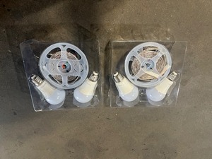 lot 7 image: Tzumi 40-Watt Equivalent A19 Dimmable with Remote and Light Strip LED Light Bulb Multi-Color, 2700K (2-Pack)