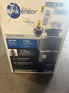 lot 14 image: InSinkErator Evolution Cover Control Plus Quiet Series 34 HP Batch Feed Garbage Disposal