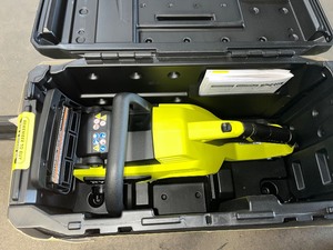 lot 19 image: RYOBI 40V HP Brushless 18 in. Cordless Battery Chainsaw with 5.0 Ah Battery and Charger