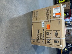 lot 26 image: Husky Regular Duty Welded 24-Gauge Steel Wall Mounted Garage Cabinet in Black (24 in. W x 18 in. H x 12 in. D)