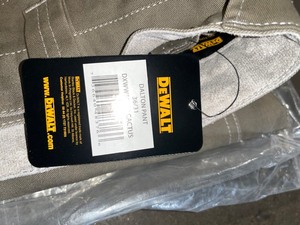 lot 27 image: DEWALT Dalton Mens 36 in. W x 31 in. L Cactus CottonSpandex Everyday Work Pant