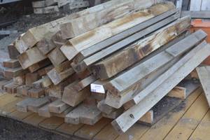 lot 41 image: pile of cedar posts 73 tall