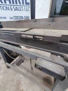 lot 57 image: Vintage Craftsman Cast Iron 6 JointerPlaner Model 113.20621