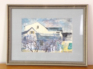 lot 19 image: Framed Signed Asian Watercolor