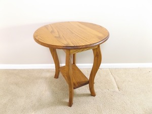 lot 57 image: Wood Folding Round Table