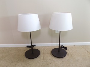lot 62 image: 2 NEW HoltKtter Table Lamps Model #2628