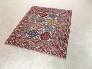 lot 73 image: Hand Knotted 61.5 x 60 Wool Persian Rug