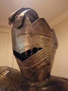 lot 3 image: 7 Foot Sheet Metal Knight
