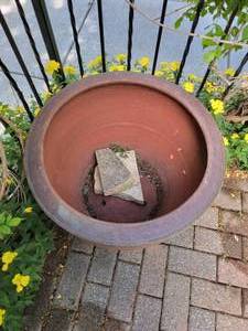 lot 61 image: Large Rustic Terracotta 19x25 inch Planters