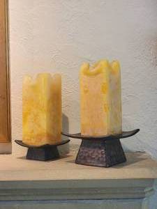lot 96 image: Stylish Candle Decor Pair