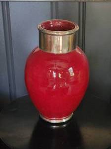 lot 12 image: Vibrant Morrocan Ceramic Vase