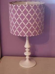 lot 124 image: Playful Lavender Shade Table Lamp