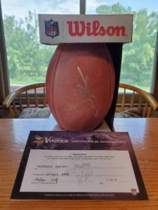 lot 3 image: Autographed NFL The Duke Game Ball Signed By Anthony Barr #75
