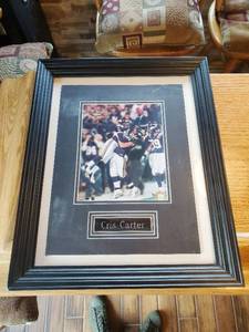lot 4 image: Framed Cris Carter 1000th Career Reception November 30th 2000
