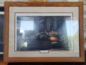 lot 11 image: Framed Northern Solitude By Jim Hansel