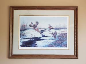 lot 41 image: Signed And Numbered Donald Blakney Print Pheasant Country