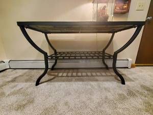 lot 72 image: Stone Top Hallway Table